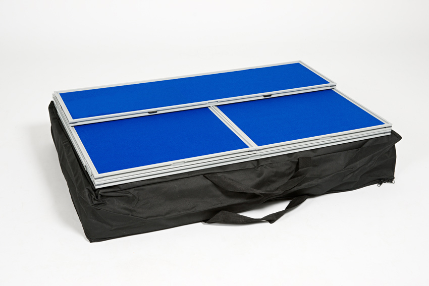 Junior Table Top Display Board Packed Down with Carry Bag