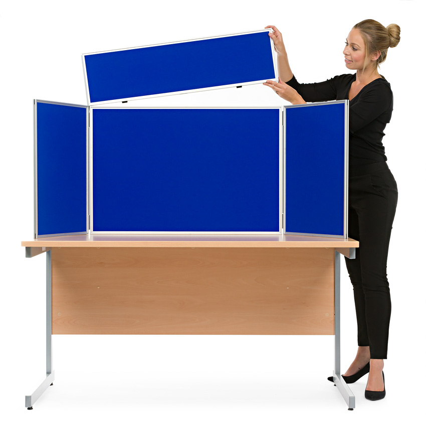 Header Panel Clips Easily onto Display Board