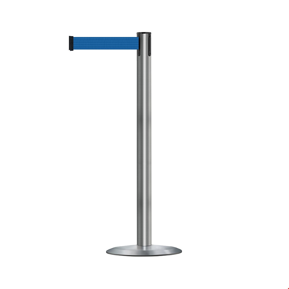 Tensabarrier® Advance Post Retractable Barrier Tape With Stainless Post And Blue Webbing
