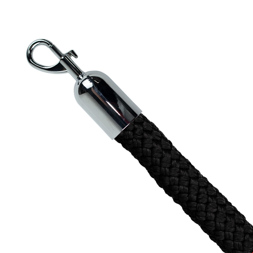 Tensator® Classic Queue Barrier Braided Ropes in Black