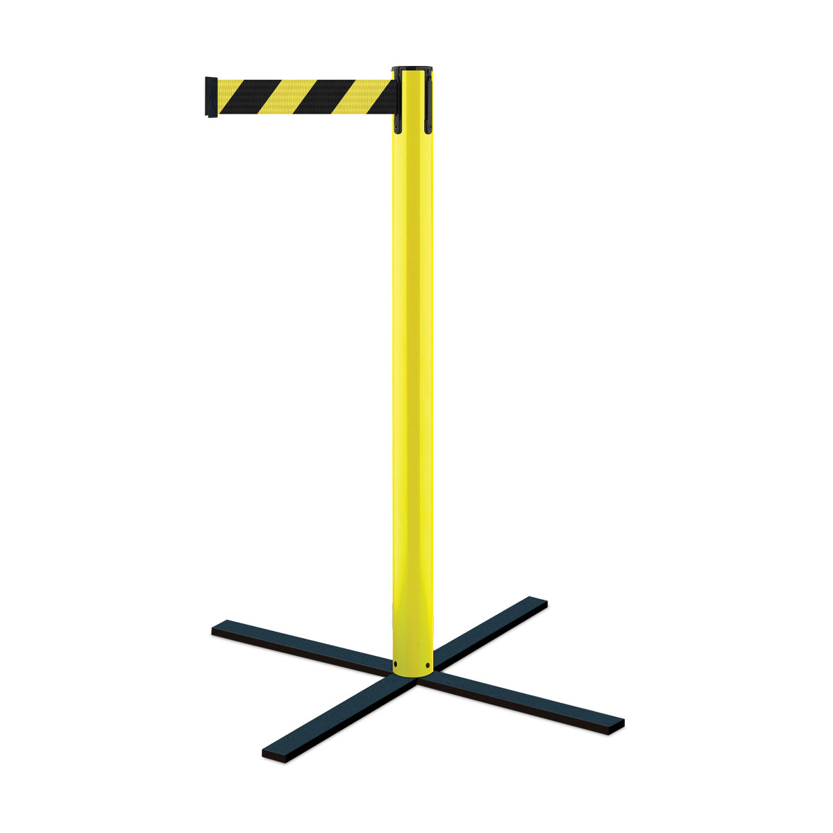 Tensabarrier® Stowaway Safety Barrier Single Post (Bag Not Included)- Designed to Be Highly Portable & Quick to Deploy an Instant Safety Barrier