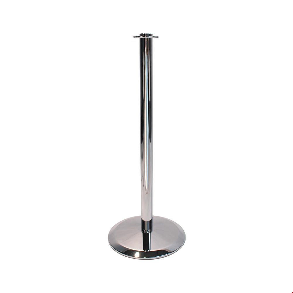 Tensator® Contemporary Post And Rope Barrier in Chrome With Flat Top
