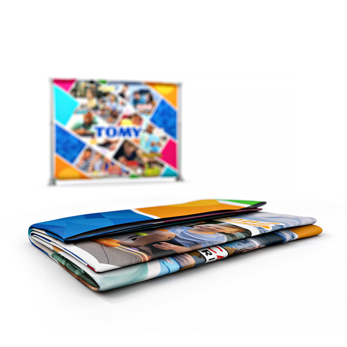 Tension Fabric Banner Stand Backdrop Replacement Graphics