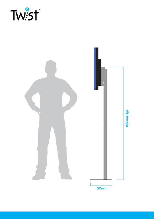 Twist AV Stand Dimensions