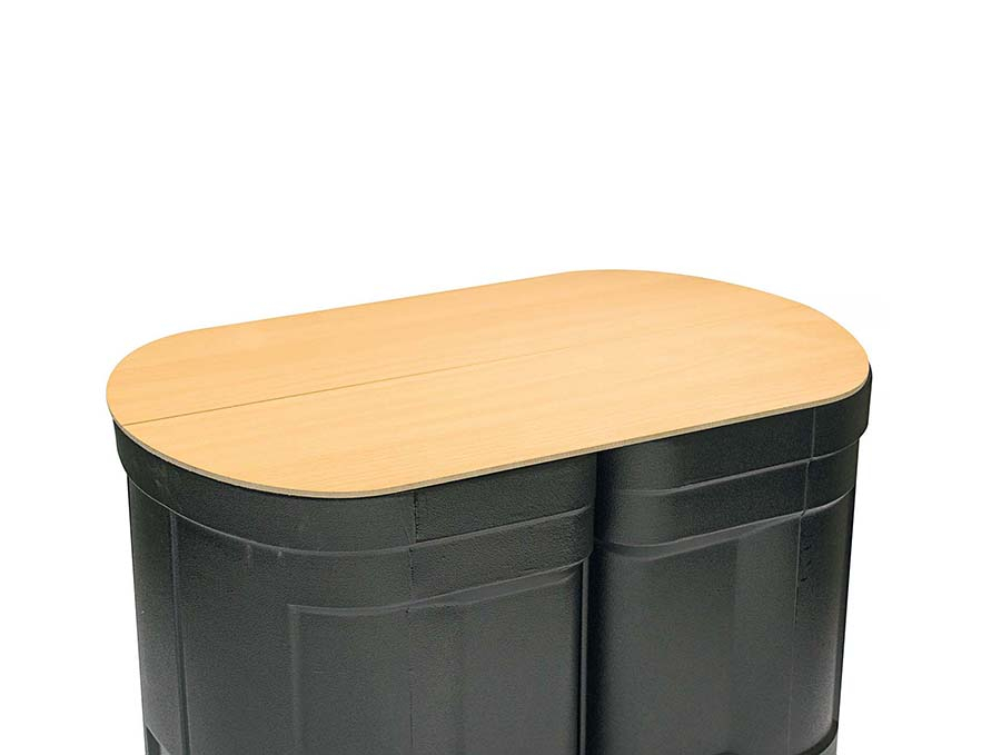 Beech Effect Double Hardcase Top