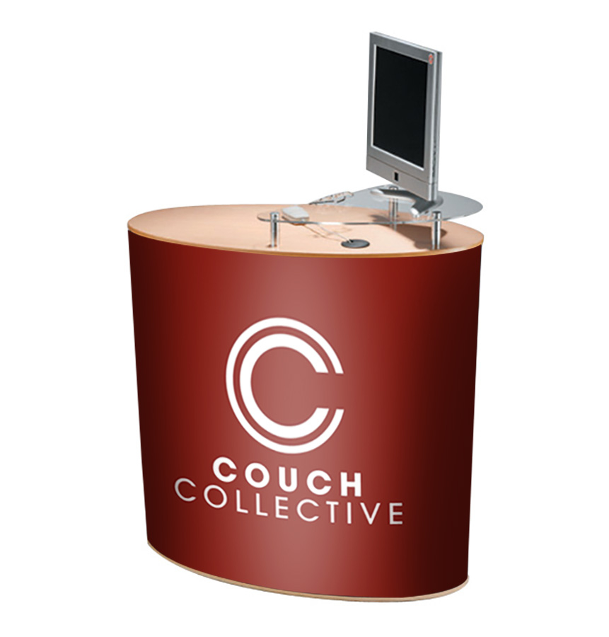 Urban Promotional Counter with Stand Off Shelf Included