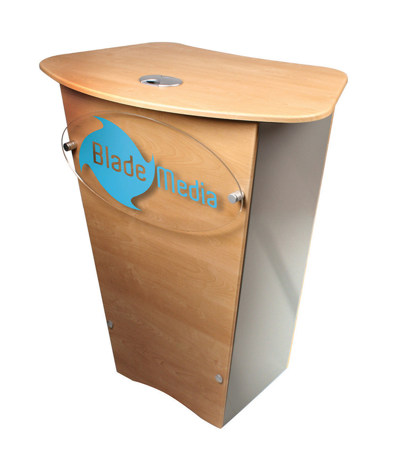 Deluxe V Counter Front View With Printed Fascia