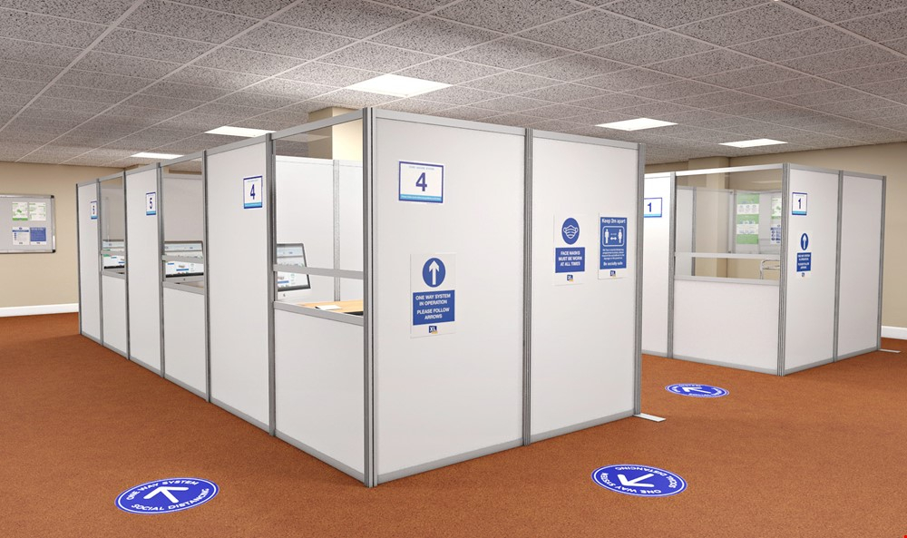 Vaccination Booth Screen Pods Medical Waiting Rooms