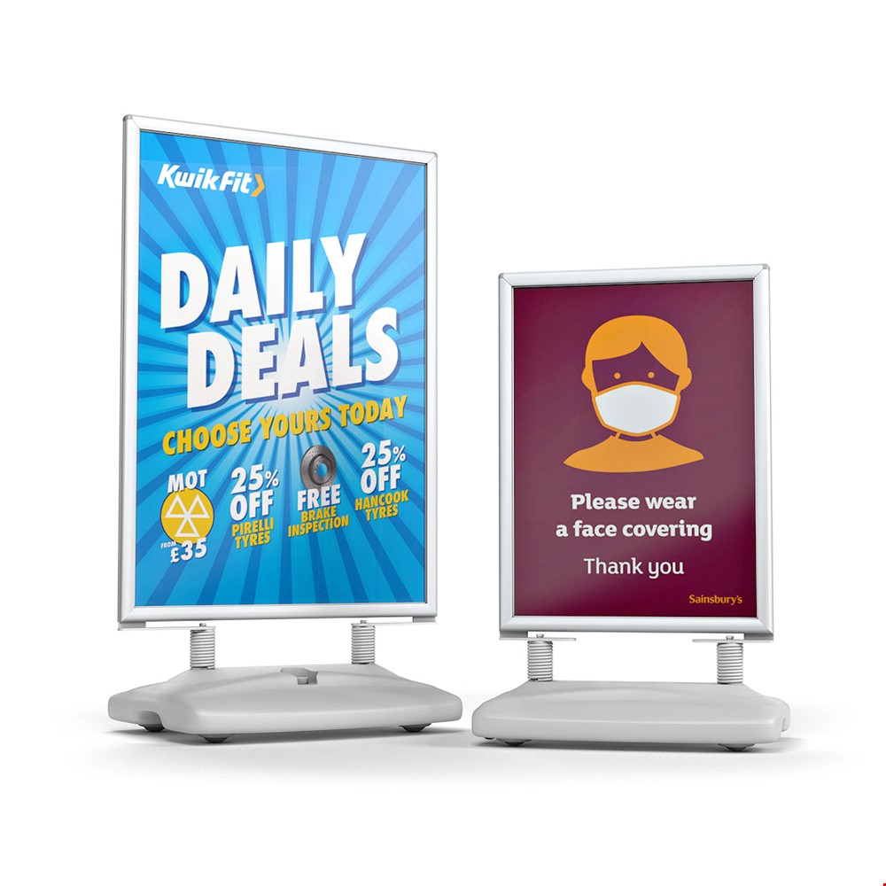 WINDSTORM® PRO Pavement Sign Double Sided Advertising Board - Exclusive To XL Displays