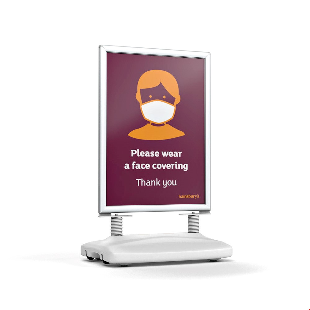WINDSTORM® PRO Pavement Sign Advertising Board A1 With Optional Double Sided Poster Printing