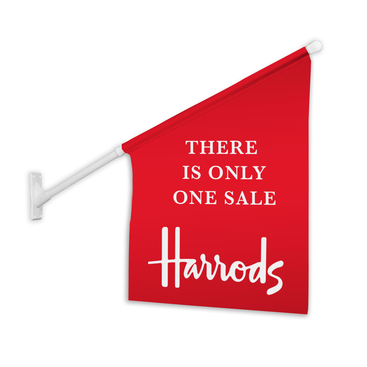 Wall Mounted Printed Shop Flag For Pavement Advertising