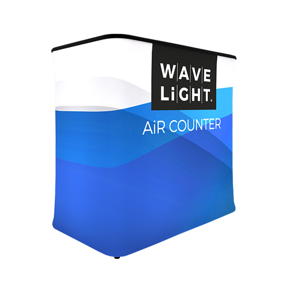 Wavelight Inflatable Counter With LED Backlit Fabric Graphics 