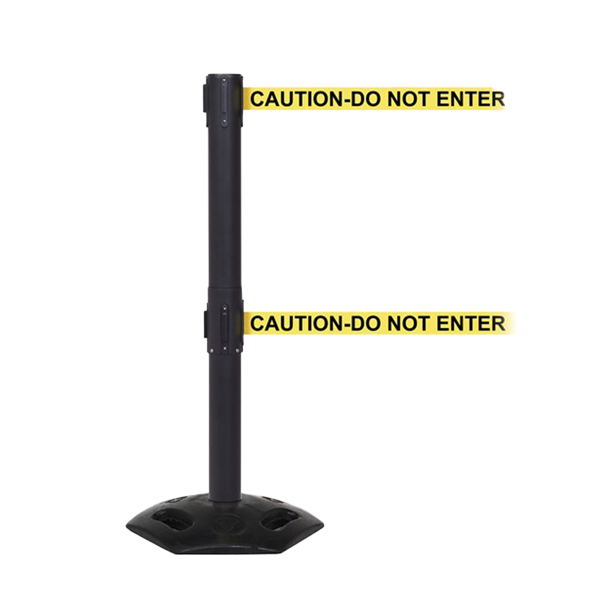 WeatherMaster Twin Outdoor Retractable Barriers Are Available With Seven Pre-Printed Safety Messages