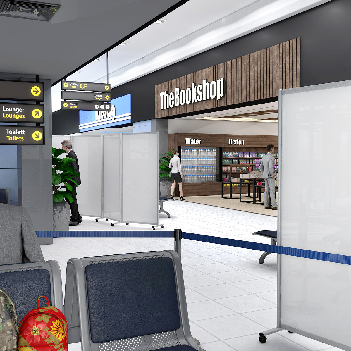 White Panel Protection Screens Are Ideal For Use in Airports