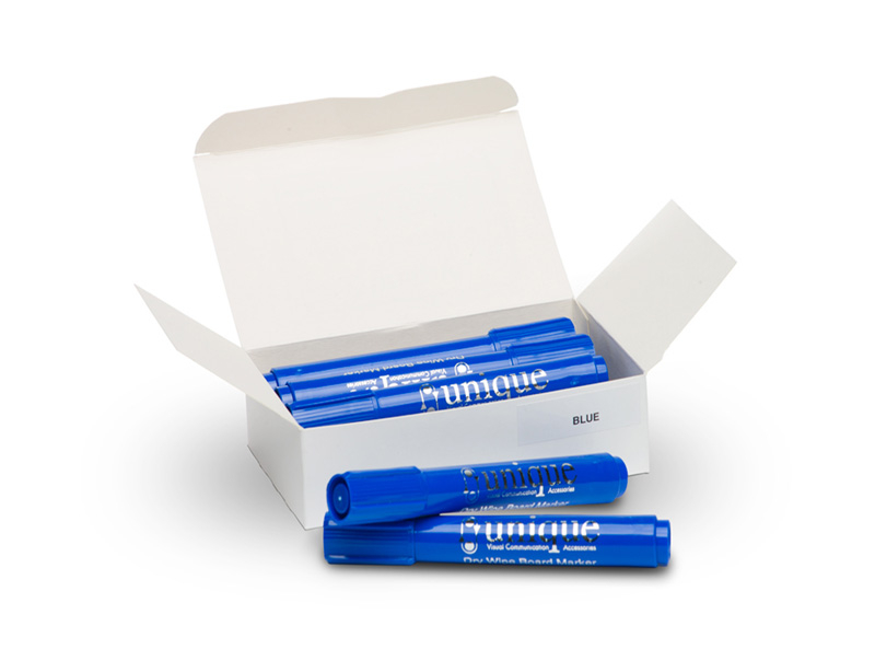 White board Dry Wipe Marker Pens, single colour pack of 10. Choice of four colours. Fast UK delivery. 