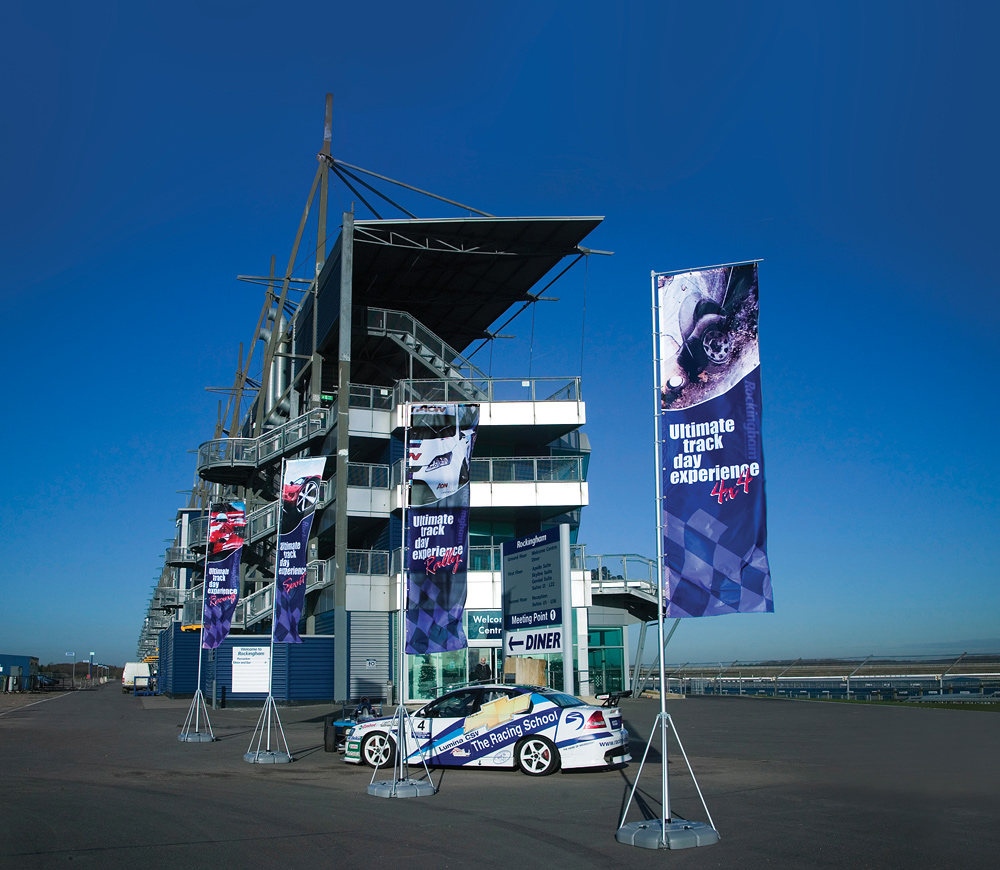 Wind Dancer Freestanding Flag in Use