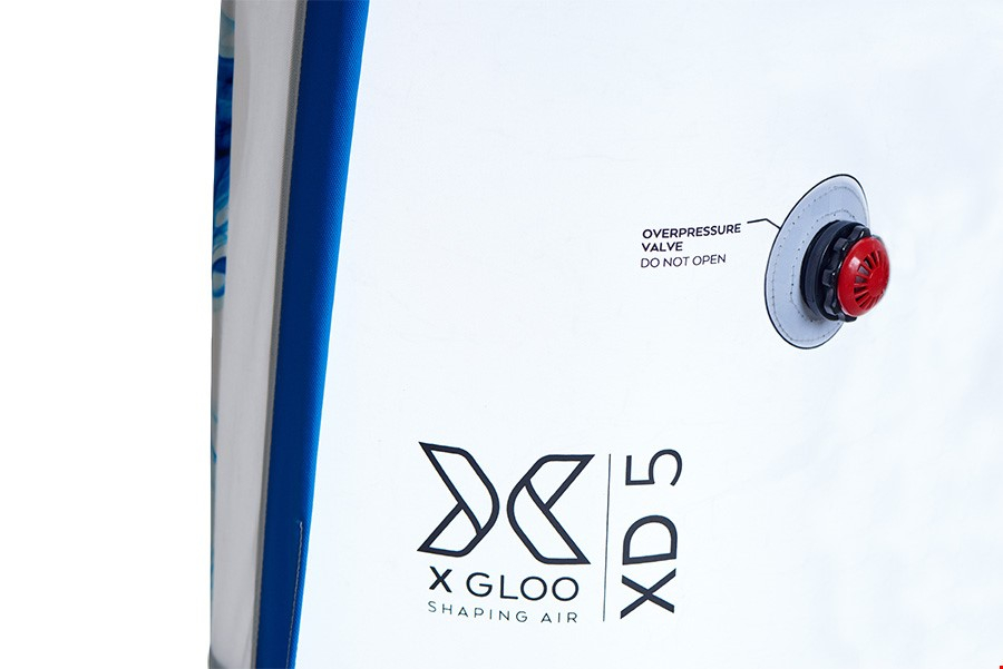Over Pressure Valve Releases Air Automatically If XGLOO XD Is Over Inflated