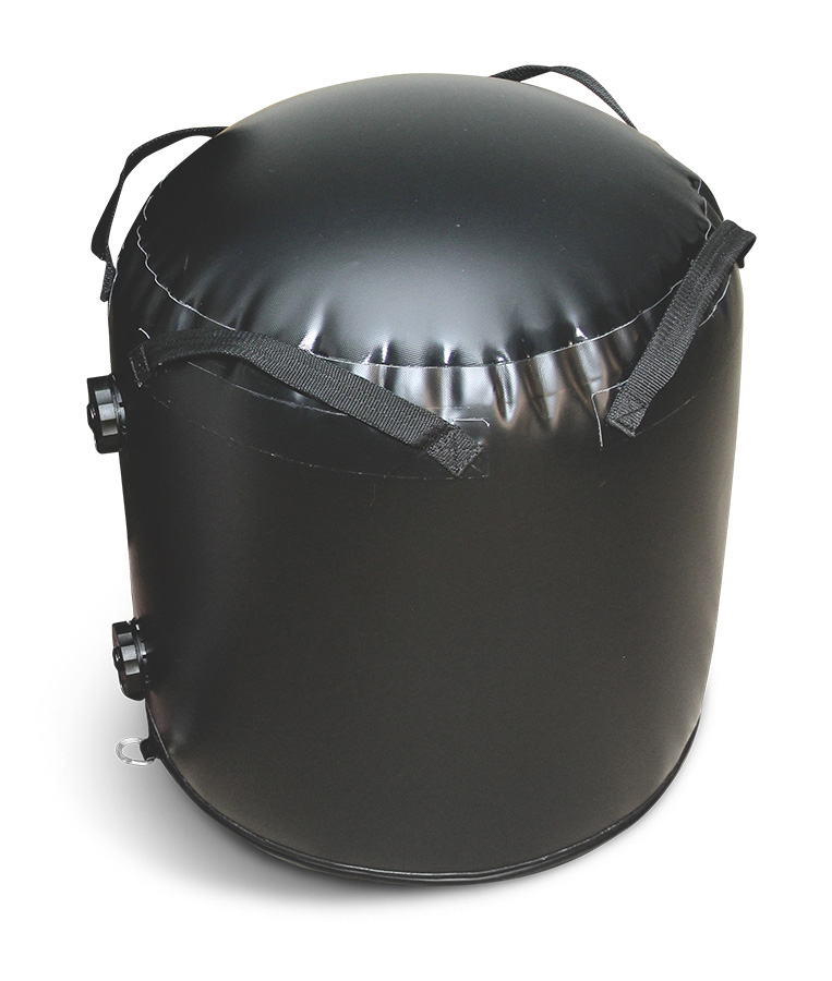 Water Ballast Barrel Filled To Capacity - Plain Black