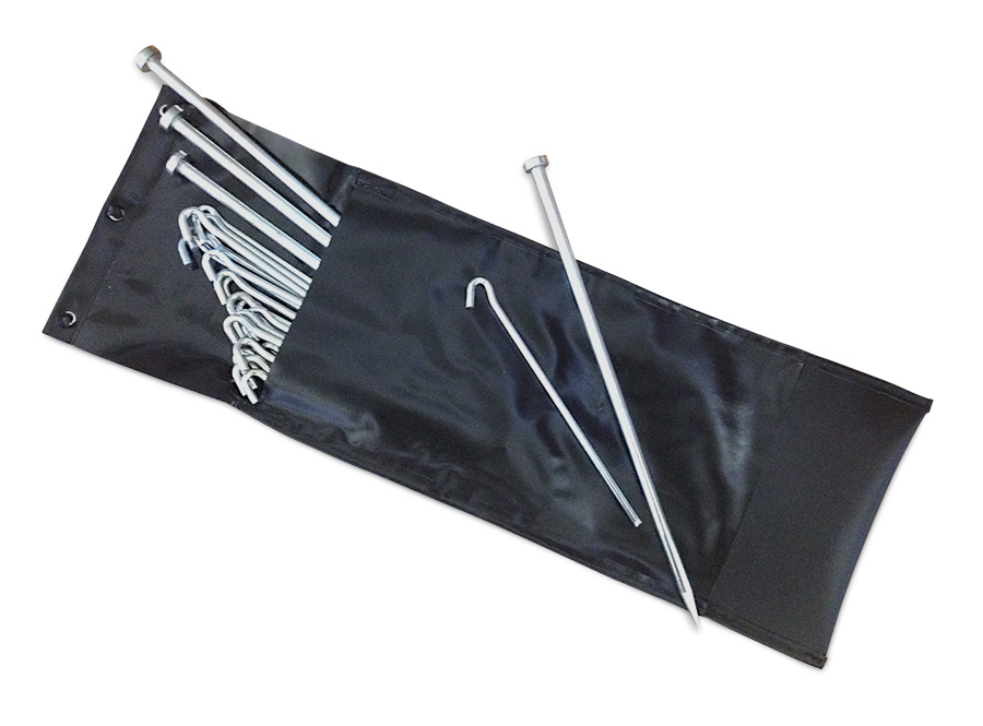 X-GLOO Anchoring Set For 3x3, 4x4, 5x5, 6x6 & 7x7 (Quantity of pegs will vary in the different kits)