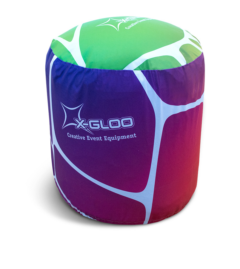 Custom Printed Cover for X-GLOO Water Ballast Barrel - Doubles up as a Convenient Seat