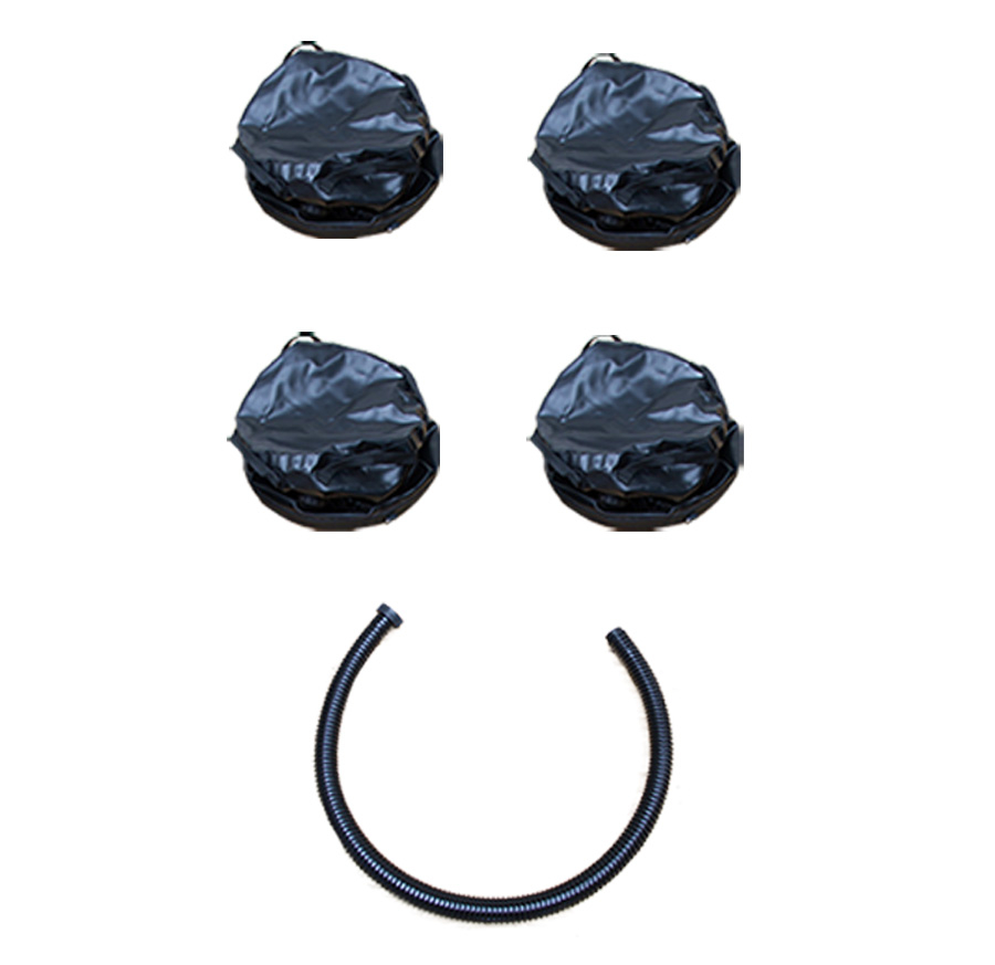 Water Ballast Barrel Kit 1 (4 Black Ballasts, 1 Fill Hose)