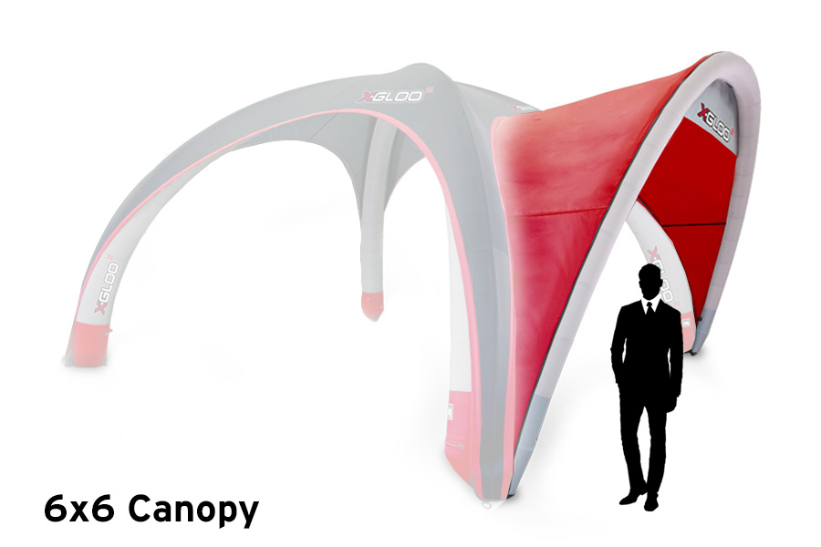 Custom Branded X-GLOO 6x6 Canopy With Printed Banner