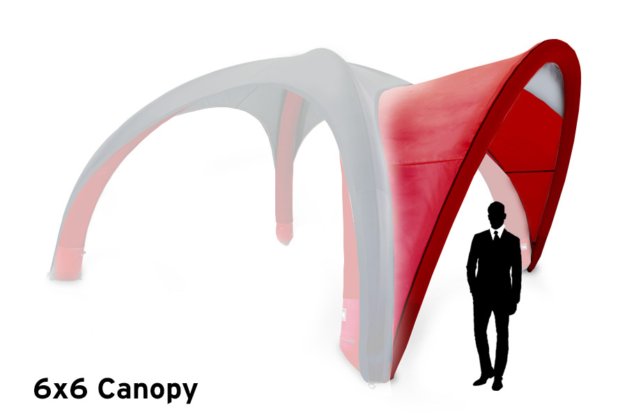 X-GLOO 6x6 Canopy With Optional Banner - Available in 7 Colours
