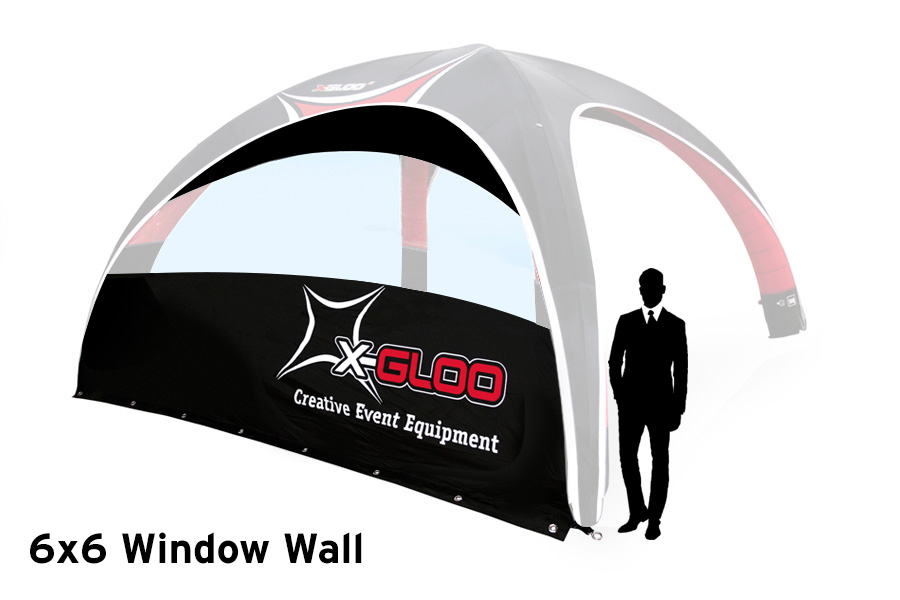 Custom Printed X-GLOO Window Wall for X-GLOO 6x6