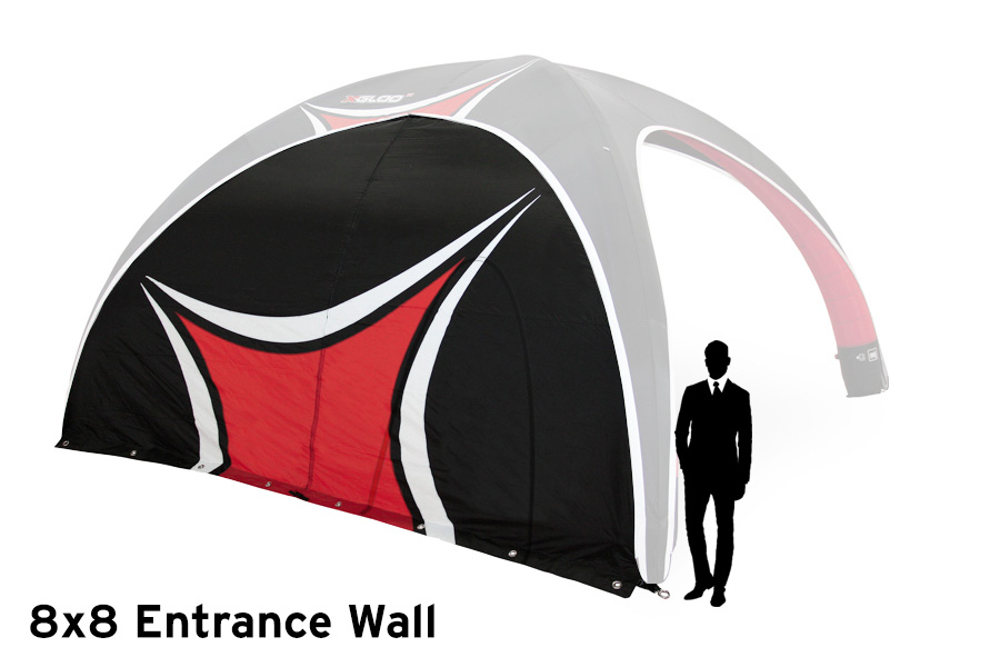 Customised Entrance Wall to Suit X-GLOO 8x8
