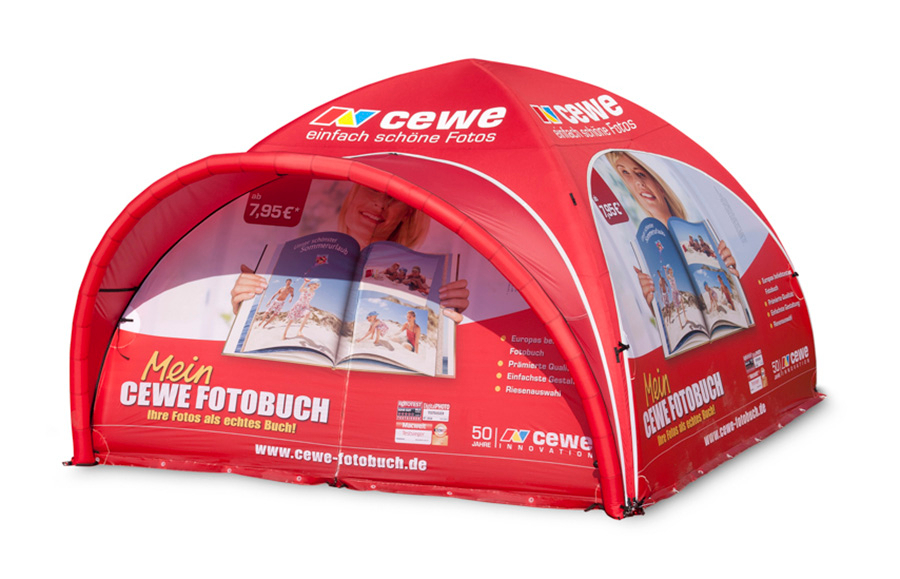 Custom Printed X-GLOO² With Standard Side Walls & Entrance Wall