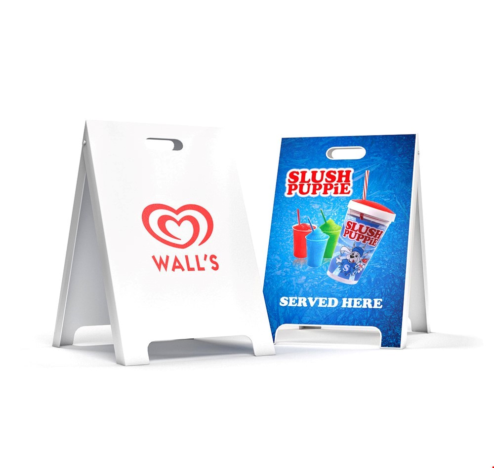 Advertising A-Board Sign Sandwich Board With Double Sided Print