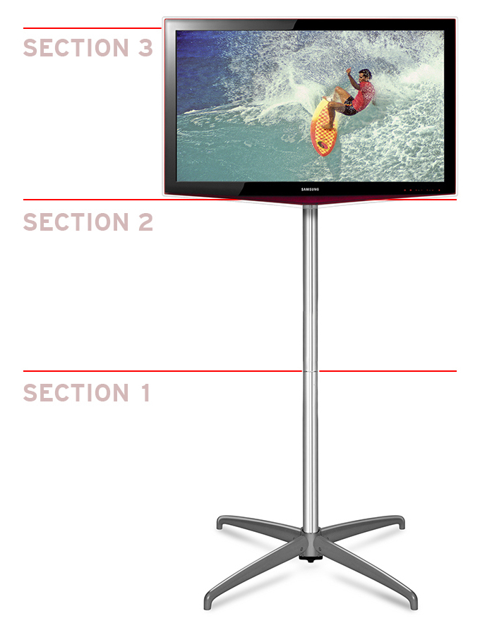 Standing shop tv stand