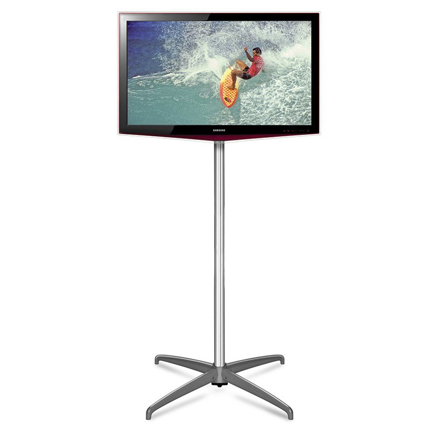 Free Standing TV Stand For Use With Pop Up Stands Single Pole