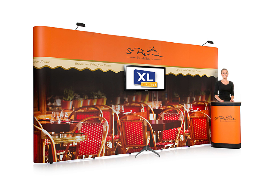 XL 60 Free Standing TV Stand Integrated with Pop Up Display (Sold Separately)