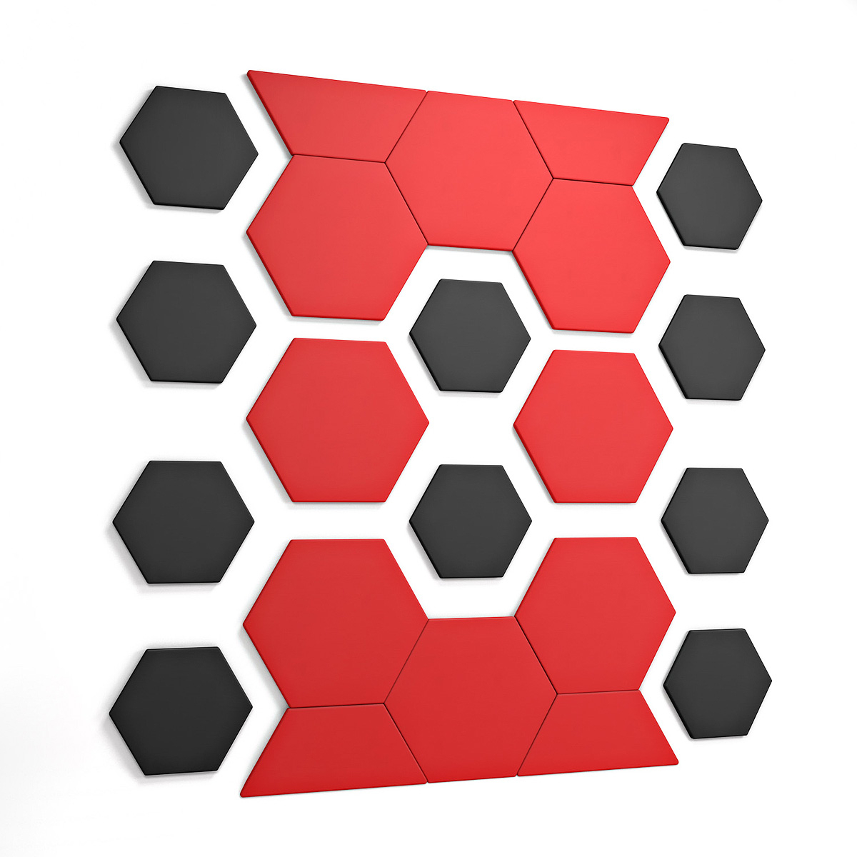 ZAGATO™ Hexagonal Panelling Are Great For Creating A Soundproofing Wall for Working Offices
