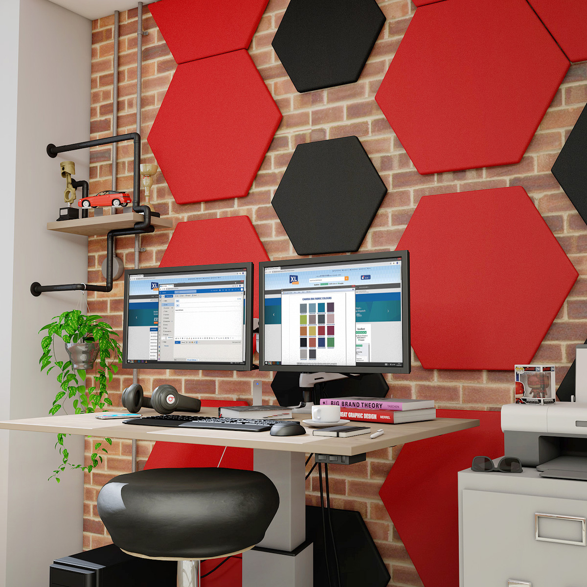 ZAGATO™ Hexagonal Acoustic Wall Panelling Help Reduce Noise and Office Distractions