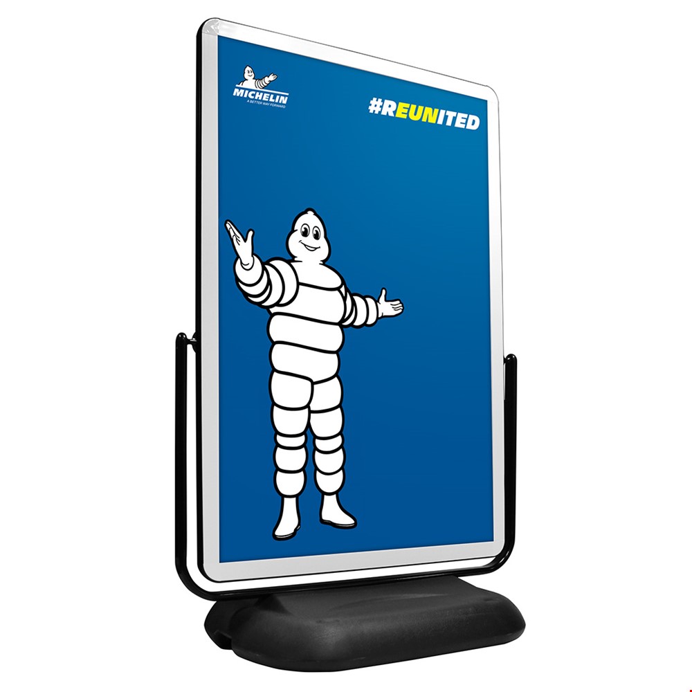 ZONDA Large Water Base Poster Display Sign With Weatherproof Poster Covers