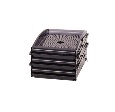 Black Zed Up Leaflet Stand Collapsed