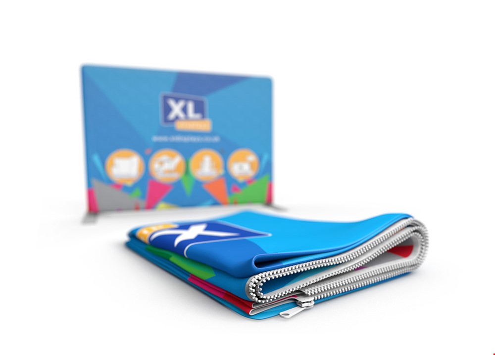 Printed Replacement Graphic For a Straight Desktop Stretch Fabric Banner