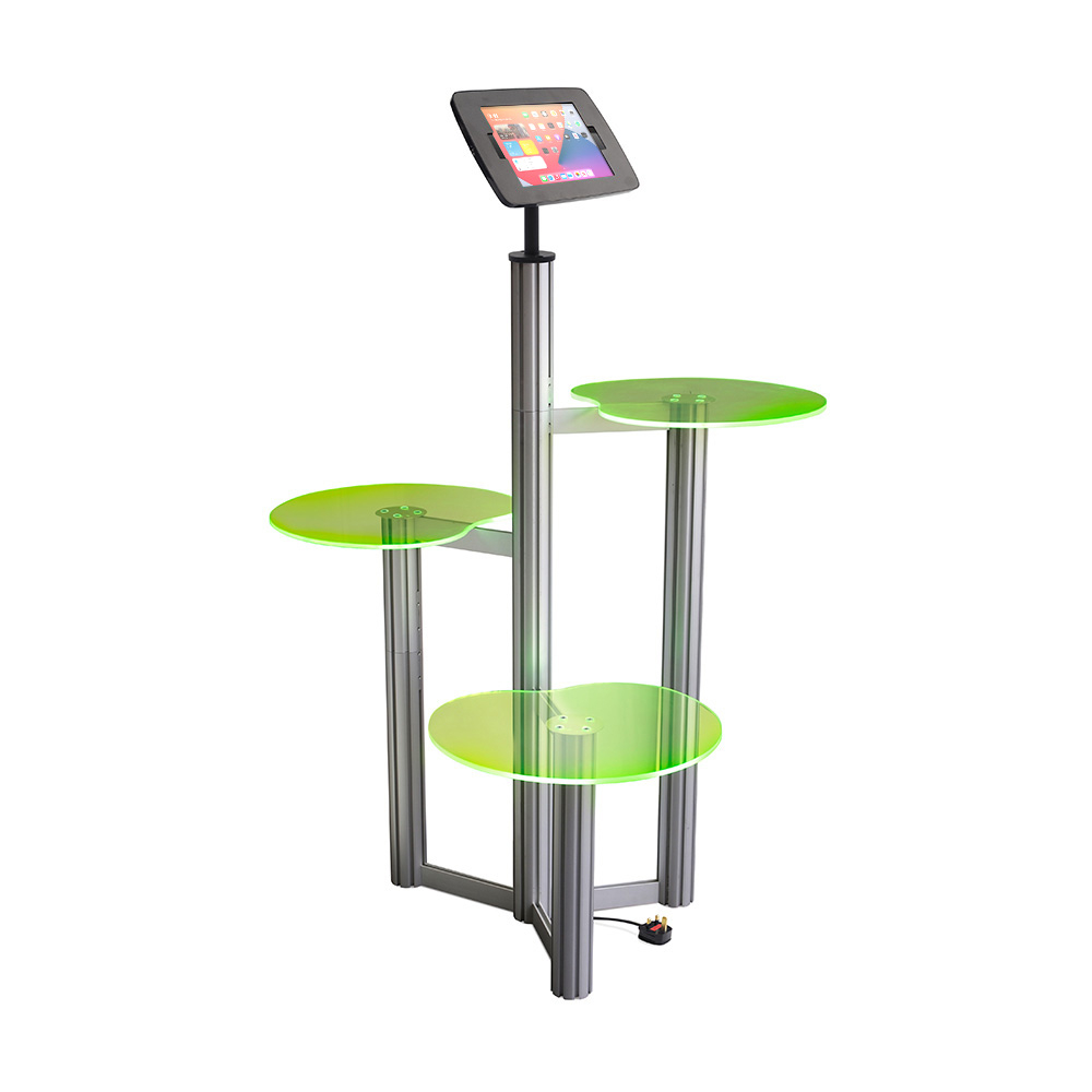 iPad POS Display Stand Floor Standing Sales Display Stand for iPad