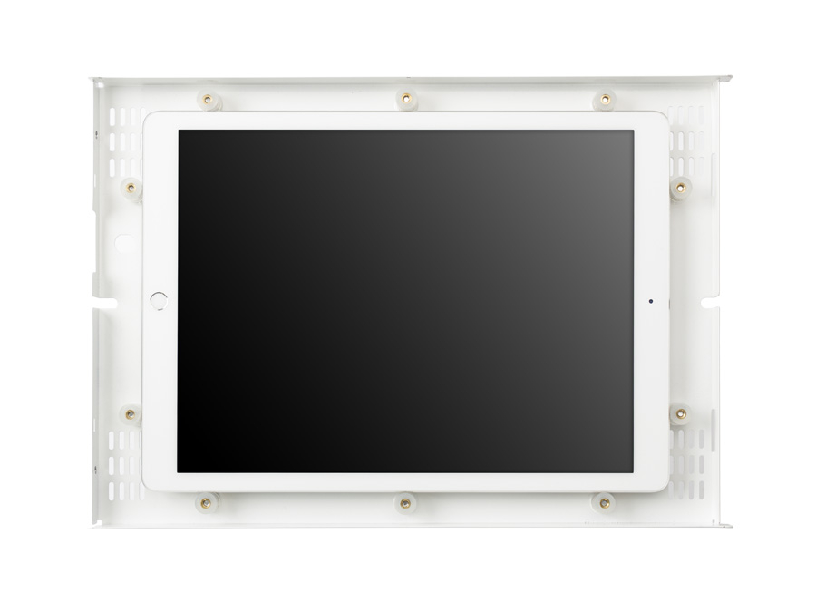 iPad Pro Stand Enclosure with iPad and No Fascia