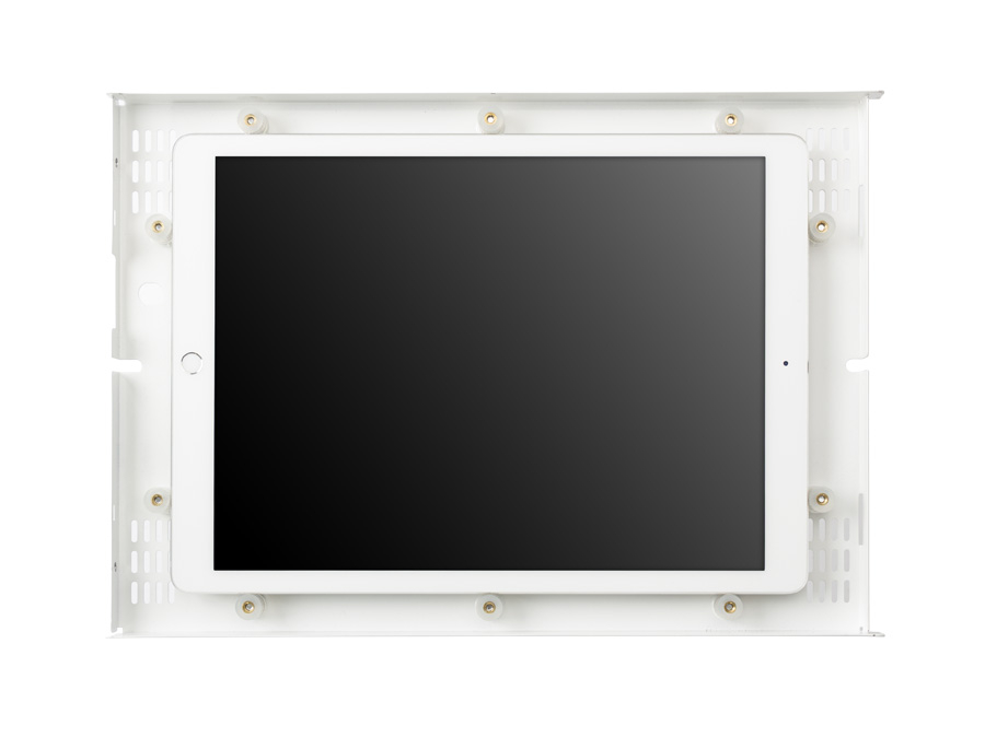 iPad Pro Stand Enclosure with iPad and No Fascia