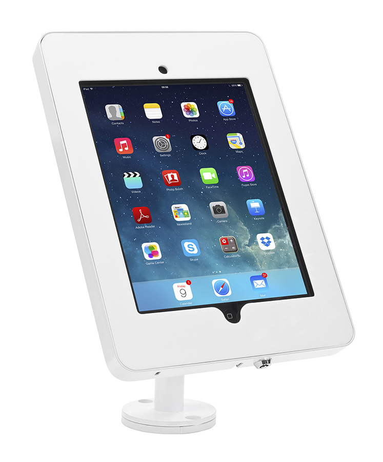 White iPad Enclosure for POS Stand (Old Enclosure Design Pre May 2021)