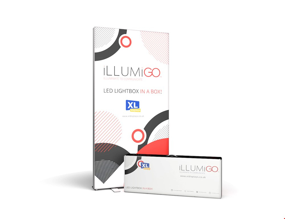A Carry Box Is Included With Every iLLUMiGO™ Portable LED Lightbox Display Stand