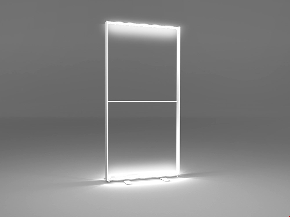 Top And Bottom LED Strip Lights Evenly Distribute Light And Evenly Illuminate The iLLUMiGO™Light Box Display Stands