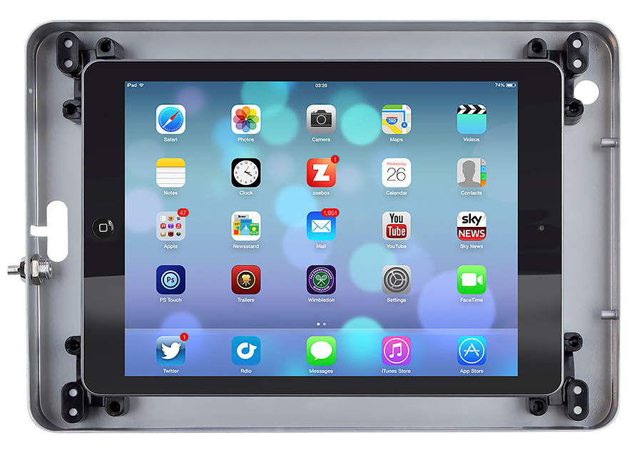 iPad Curve Stand - Internal View of Enclosure (Old Design Pre February 2022)