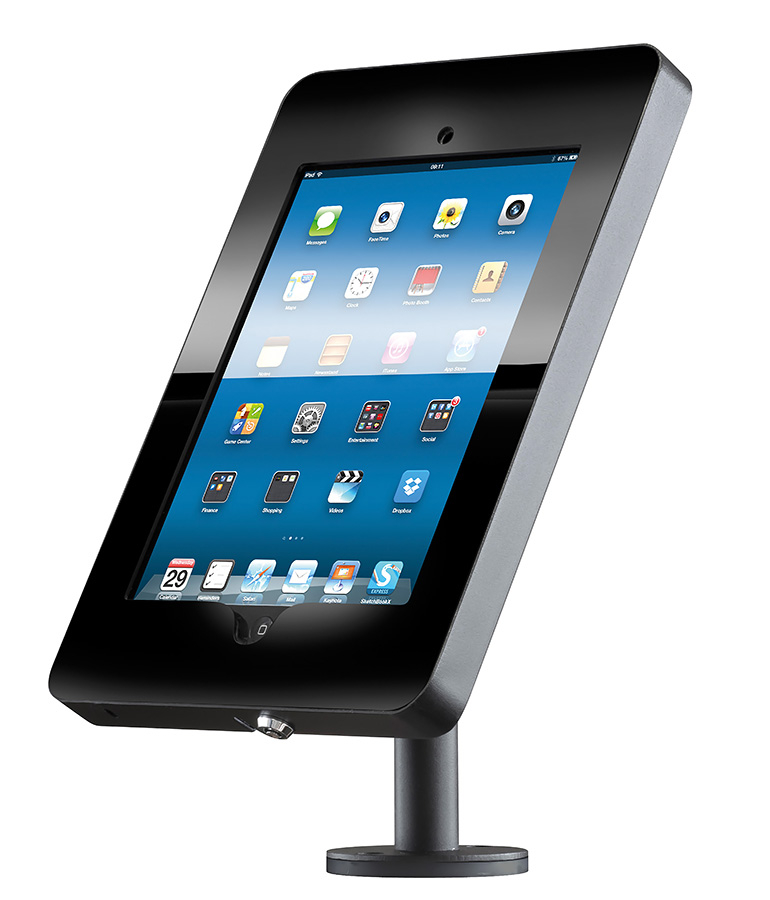 Black iPad Enclosure - Close Up View