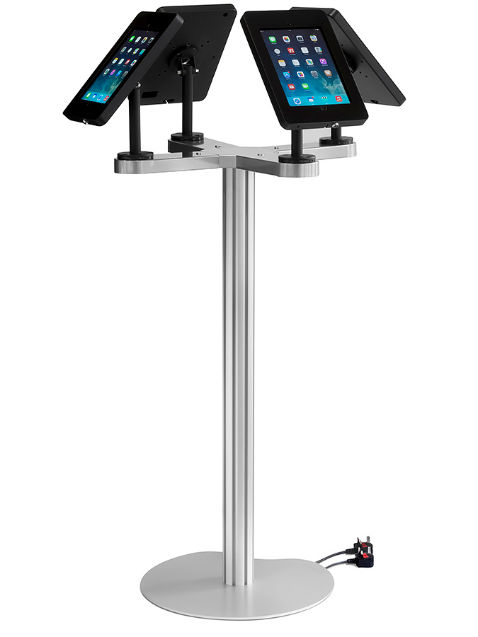 iPad Quad Stand - iPads can be Portrait Orientation