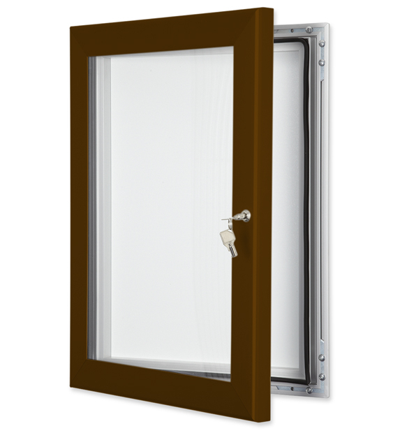 Chocolate Brown finish - External Notice Board