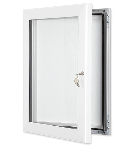 White finish - Outdoor Notice Board
